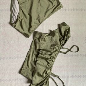 Olive Green Bikini Set